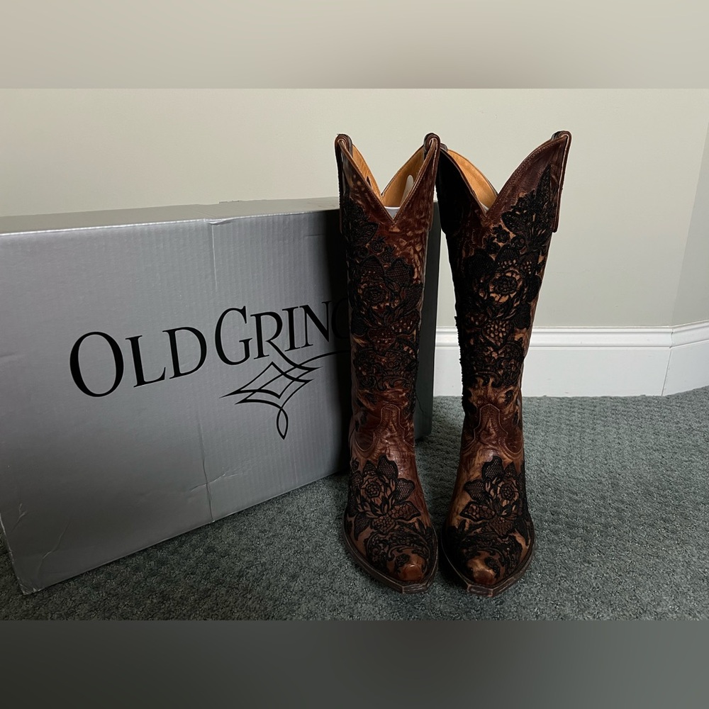 Old Gringo 9 B Nicolette Brass L2310-2 Western Cowboy Cowgirl Boots Valentines - Picture 2 of 14